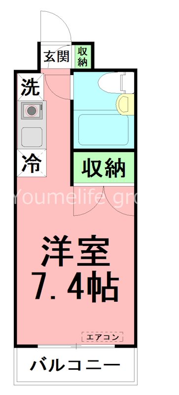 メゾン・ド・セニュール 0104号室 間取り