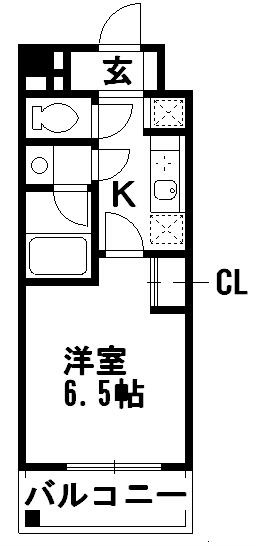 パティオ湘南 905号室 間取り