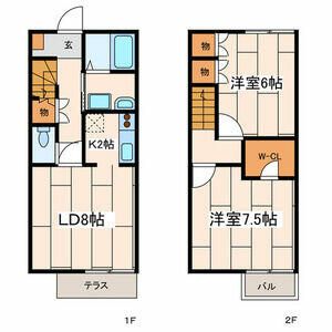 フジビューヒルズ 2101号室 間取り