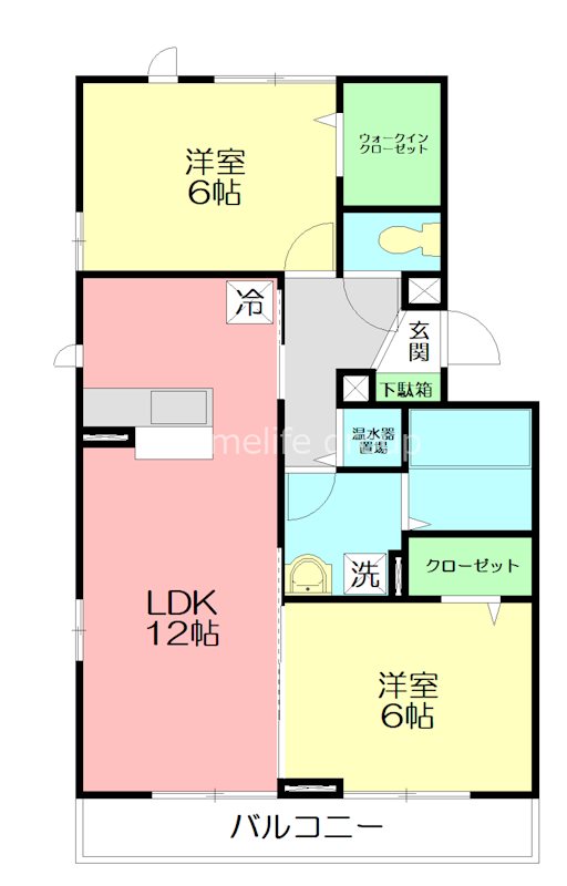 ソレアードＡ 202号室 間取り