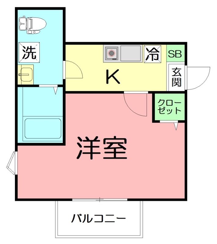 ヒルサイドテラス港南台 101号室 間取り