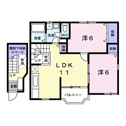 エスペランサⅡ 202号室 間取り