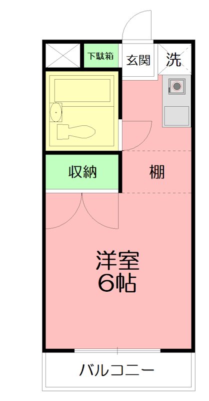 アーバンシティータケイ 303号室 間取り