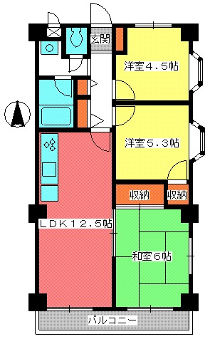 第1鈴駒ビル 507号室 間取り