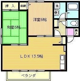 ファミールいちかわＡ 201号室 間取り