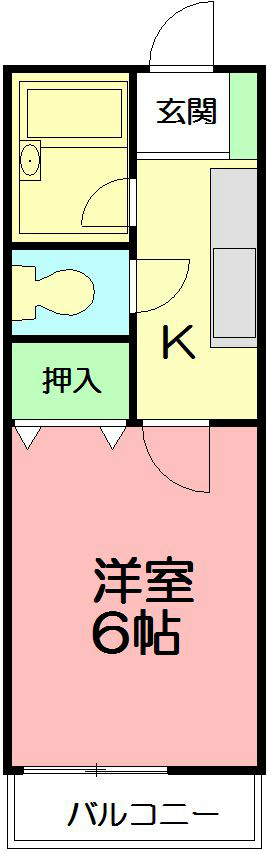 ドルフ渋沢 202号室 間取り