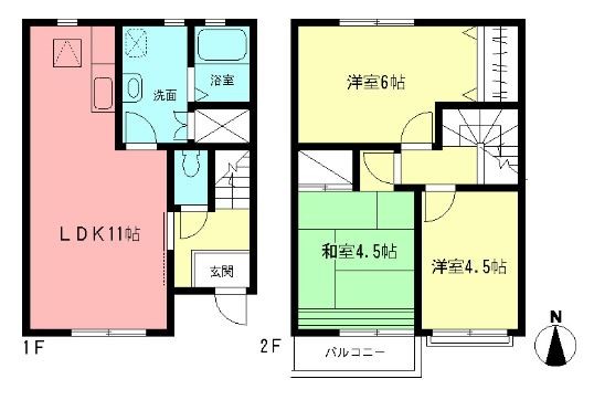 コンフォートB 106号室 間取り