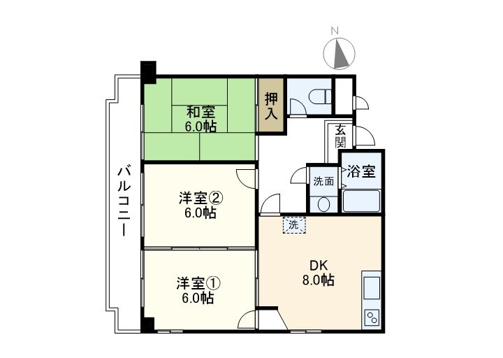 マンションウィステリア 202号室 間取り