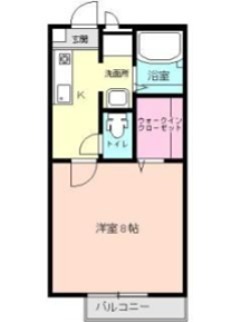 サンラインＮⅡ 102号室 間取り