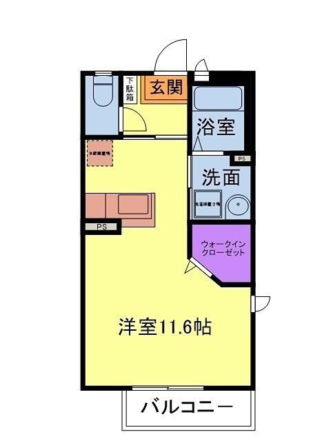 エトワール 106号室 間取り