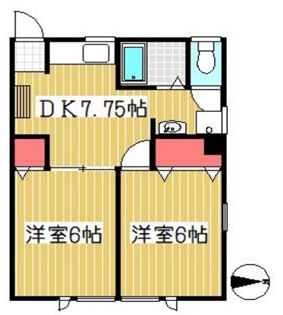 ウォームス永井 202号室 間取り