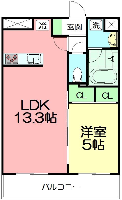 Casa di Lino(カーサ　ディ　リーノ) 303号室 間取り