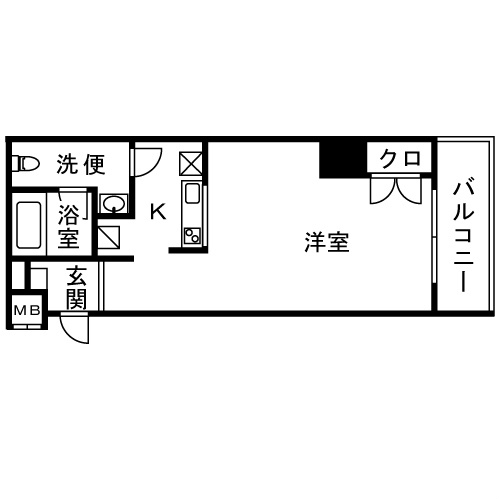 AZENIA 503号室 間取り