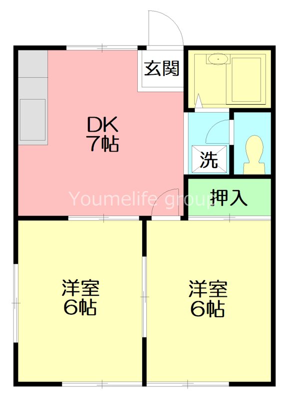 メゾン石井 102号室 間取り
