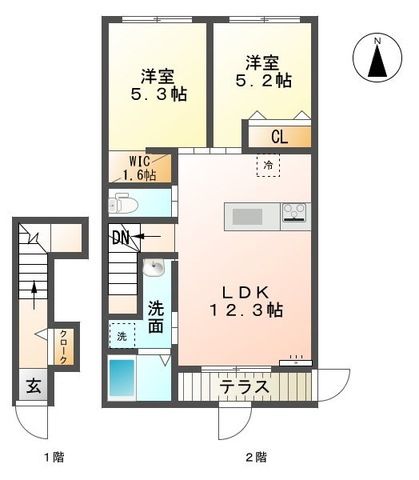 ブリスガーデンⅠ 206号室 間取り