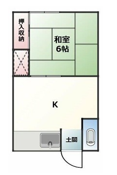 平井荘 201号室 間取り