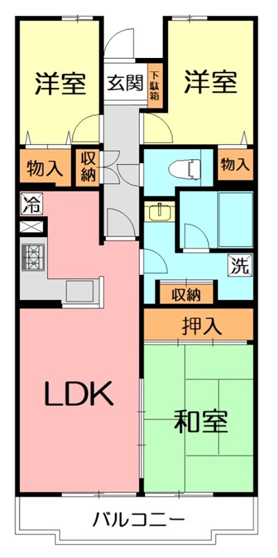 アルティザ相武台 706号室 間取り