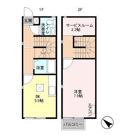 リヴィエール　A 103号室 間取り