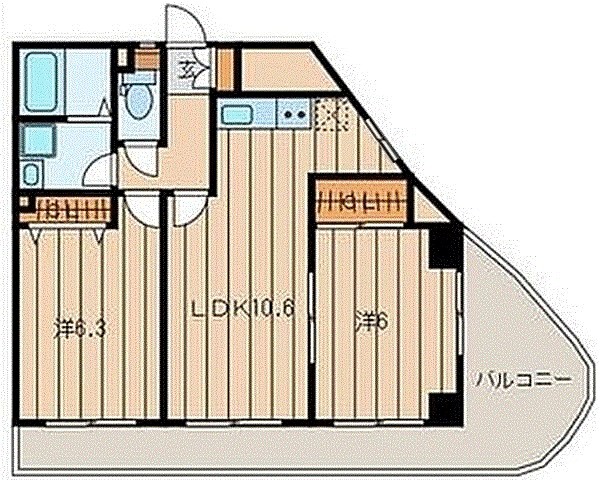 ラ・ベルヴィ 301号室 間取り