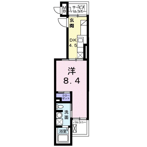 ブランドール湘南 203号室 間取り