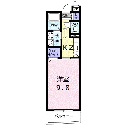 アイビーガーデン鵠沼 202号室 間取り