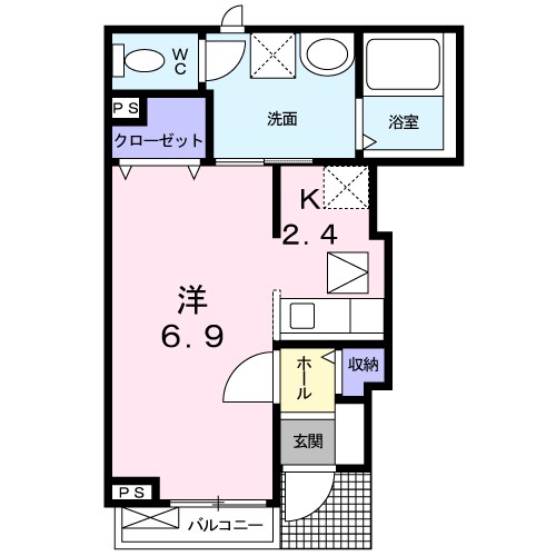 アルドーレ湘南 101号室 間取り