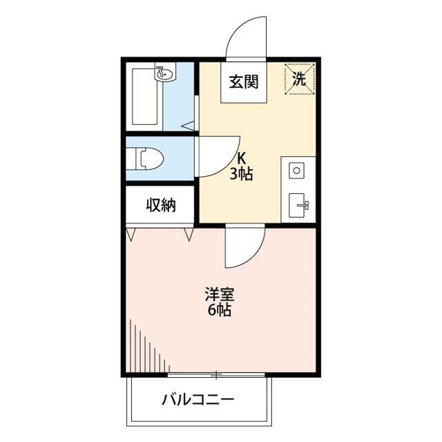 イーストヒル美濃 203号室 間取り