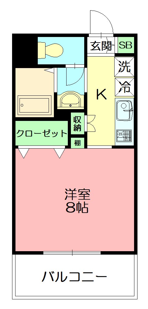 ゼファール湘南Ｖ 405号室 間取り