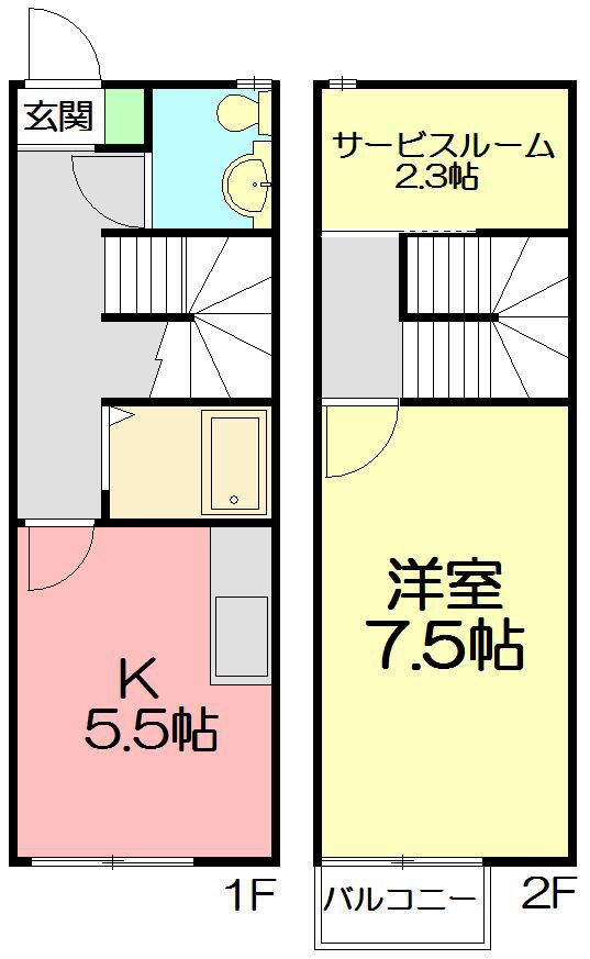 リヴィエール　A 103号室 間取り