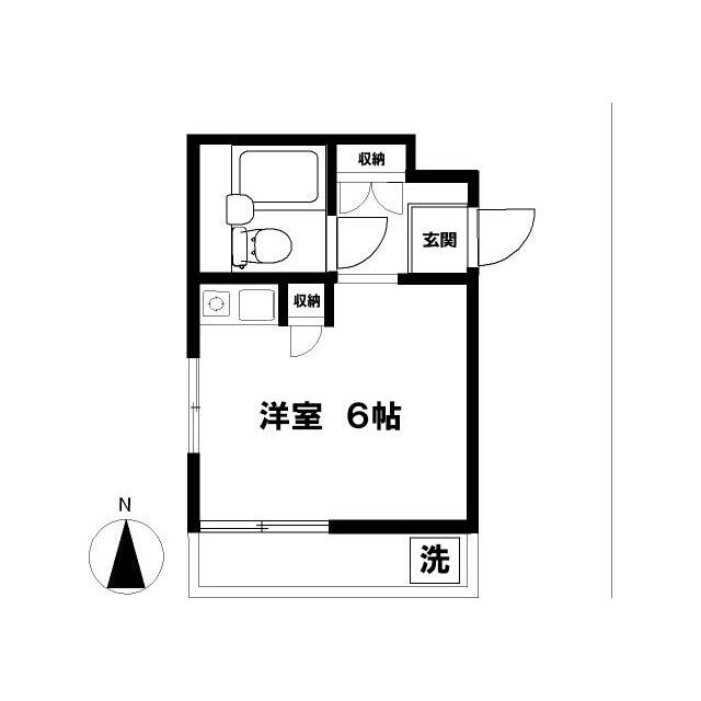 望洋荘 2-A号室 間取り