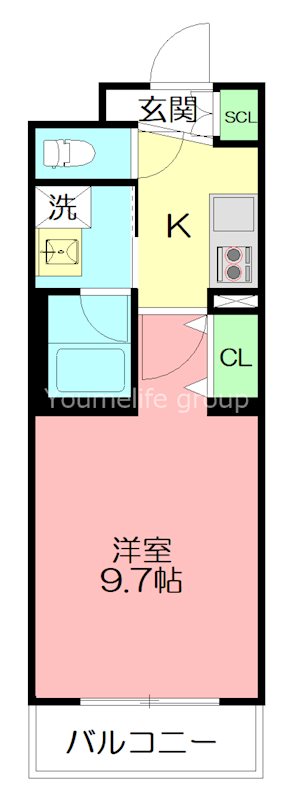 メゾンリヴェール 203号室 間取り