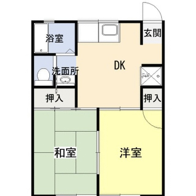 セジュール桜 201号室 間取り