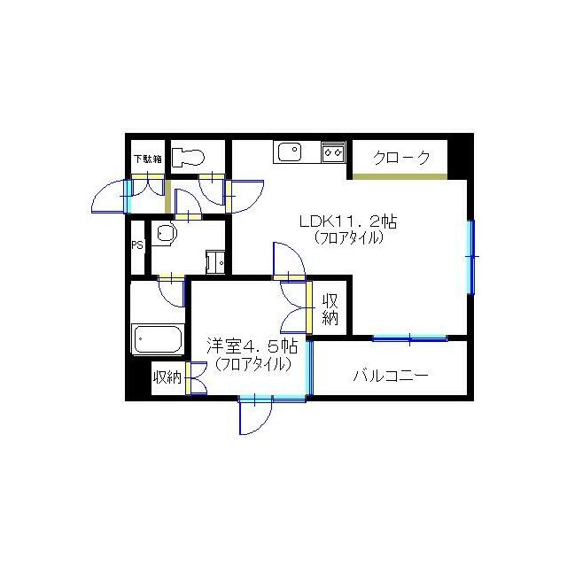 ＲＡＲＡフジサワ 401号室 間取り