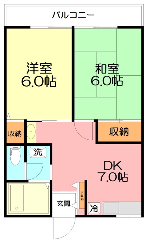 アバンセ湘南 202号室 間取り