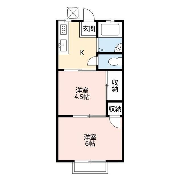 田園ハイツＡ 101号室 間取り