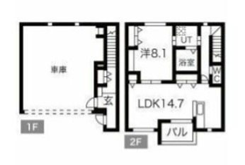 Ｐａｃｉｆｉｃａ　ＳｈｏｎａｎＡ棟 101号室 間取り