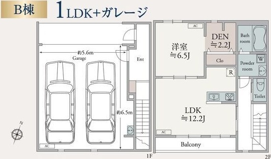 Ｐａｃｉｆｉｃａ　ＳｈｏｎａｎB棟 102号室 間取り