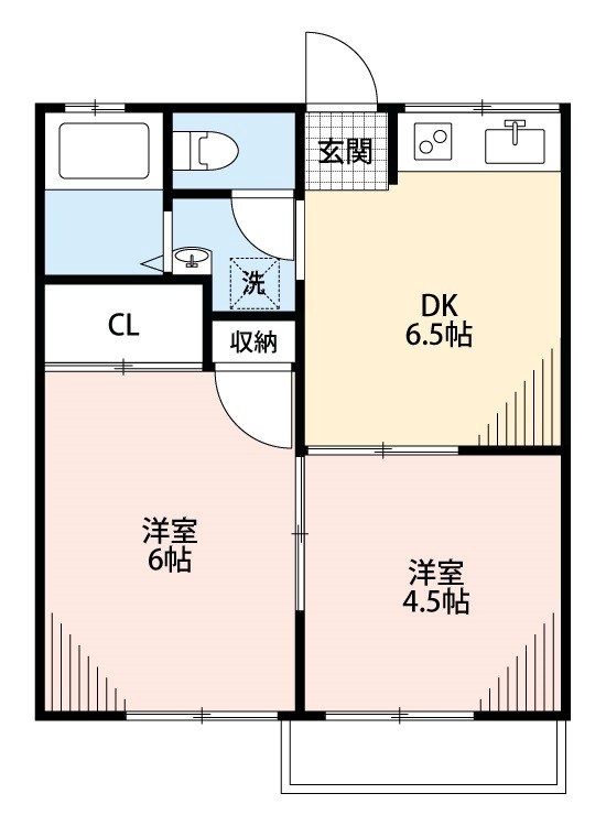 セジュールさがみ野 205号室 間取り