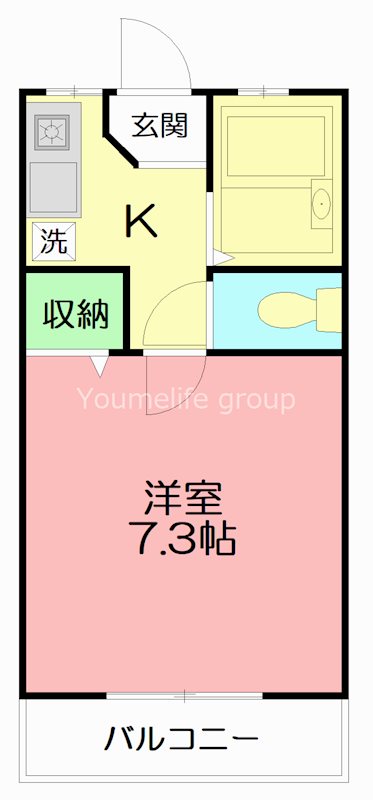 グランドハイツ 305号室 間取り