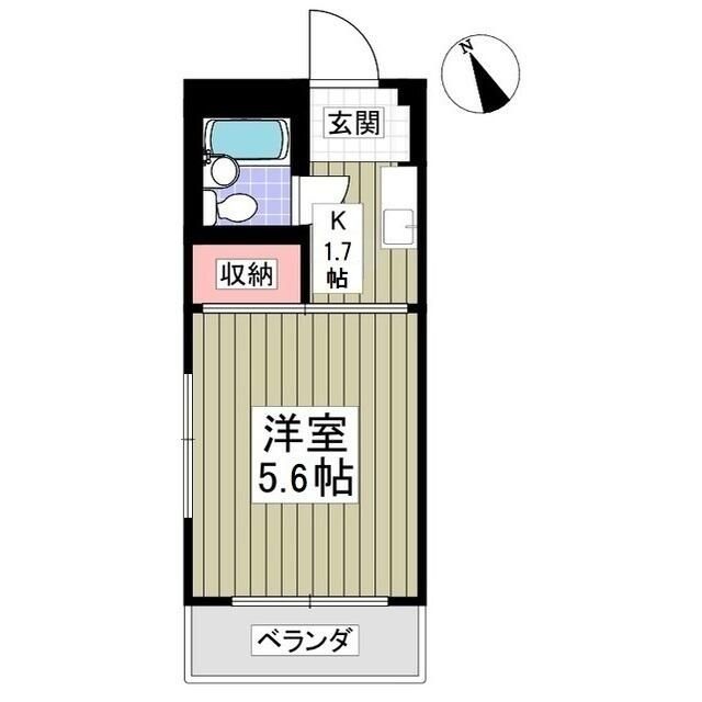 シャトール田口戸塚Ⅰ 409号室 間取り
