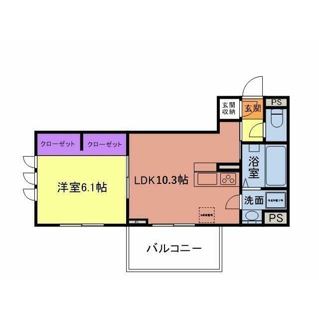 フィレール・ボヌール 202号室 間取り