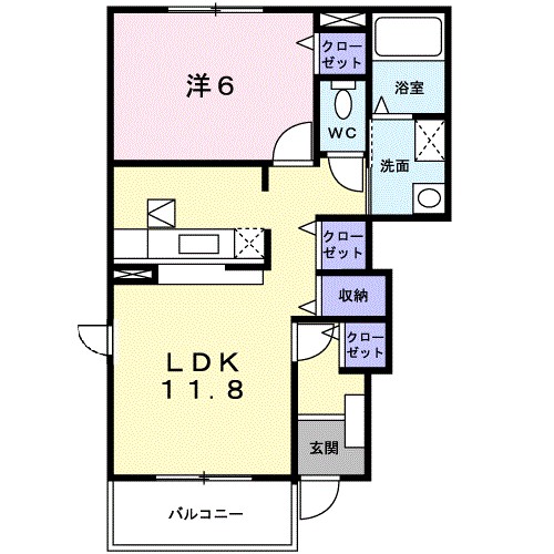 ジュイールⅡ 101号室 間取り