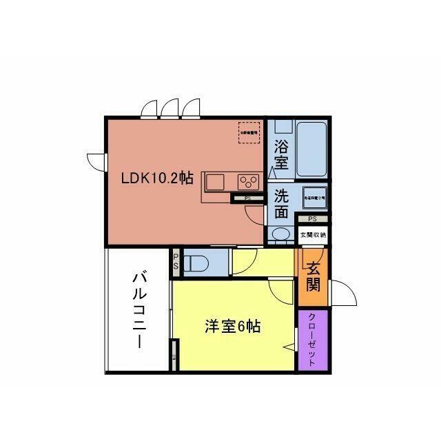 フィレール・ボヌール 203号室 間取り