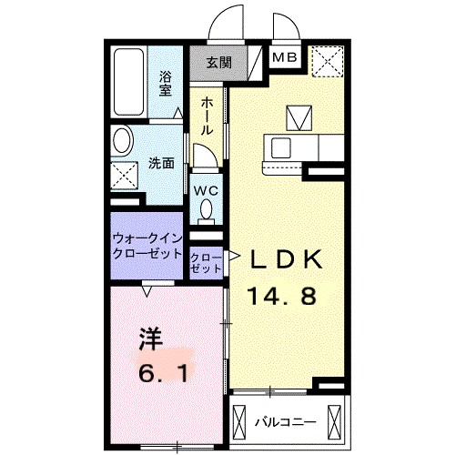 イデアルⅥ 104号室 間取り