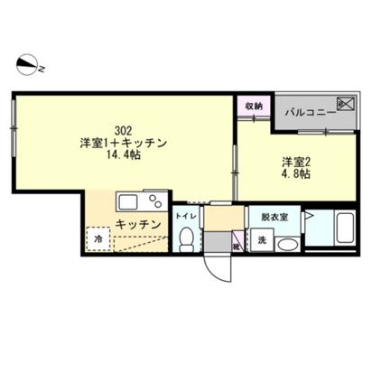 ベイルームマーレ藤沢 302号室 間取り