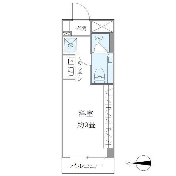 ＩＳＭ平塚 304号室 間取り