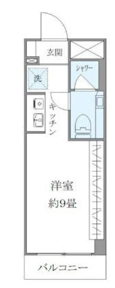 ＩＳＭ平塚 304号室 間取り