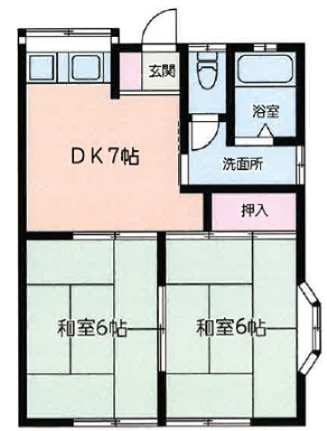 サンハイム 101号室 間取り