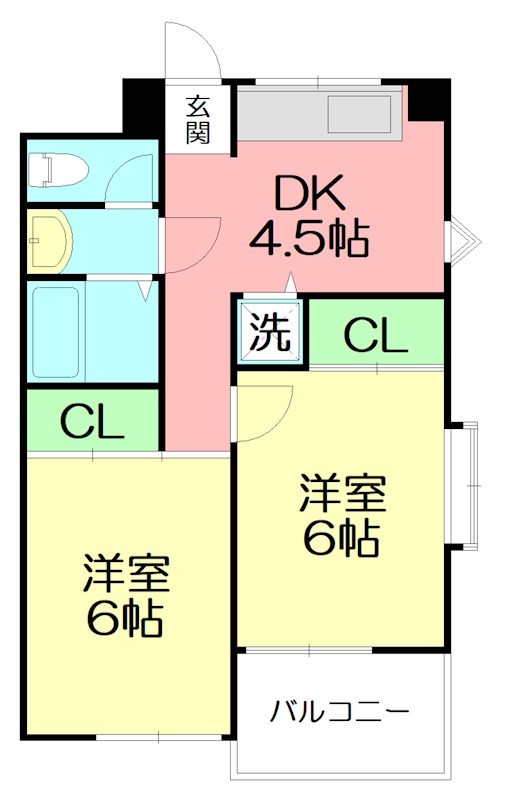 ニューホライズン湘南 301号室 間取り