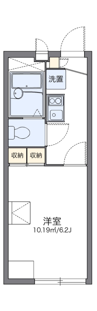 レオパレス吹上 103号室 間取り